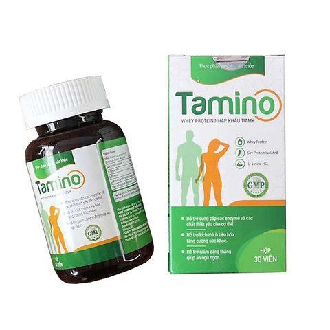 Viên uống tăng cân Tamino Whey Protein nhập khẩu từ Mỹ, Hộp 30 Viên