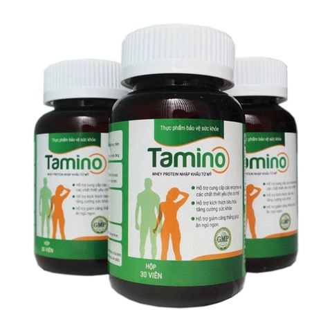 Viên uống tăng cân Tamino Whey Protein nhập khẩu từ Mỹ, Hộp 30 Viên