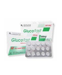 Thuốc trị tiểu đường Glucofast 500mg (4 vỉ x 15 viên/hộp)