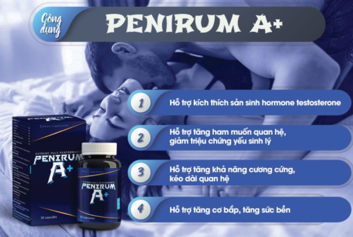 Viên uống Penirum A+ Tăng Cường Sinh lý Nam