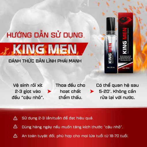 Chai Xịt King Men Chính Hãng - Tăng Cường Sinh Lý Nam