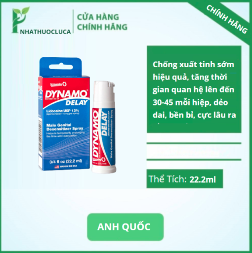 Chai Xịt Dynamo Delay Mỹ Chính Hãng