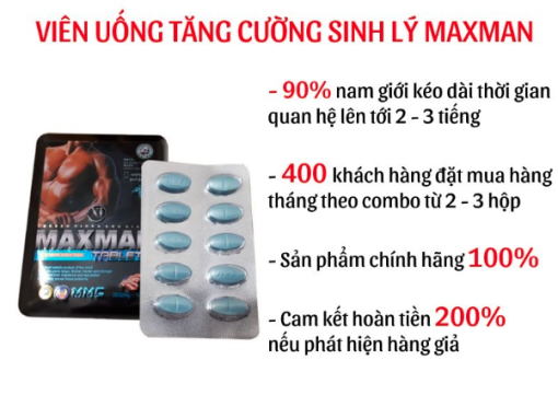 Maxman Mỹ Viên Uống Tăng Cường SL