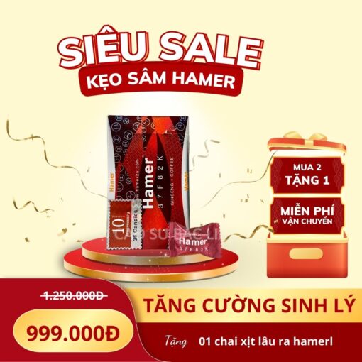 Kẹo Sâm Hamer Bí Quyết Sung Mãn Cho Phái Mạnh