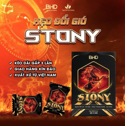 Kẹo Đổi Gió Stony Tình Yêu Hộp 8 Viên