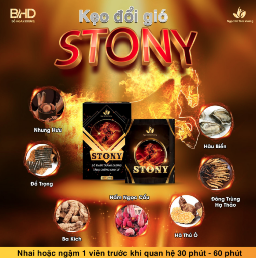 Kẹo Đổi Gió Stony Tình Yêu Hộp 8 Viên