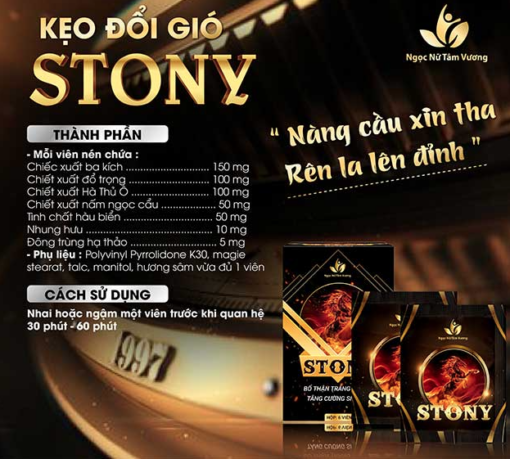 Kẹo Đổi Gió Stony Tình Yêu Hộp 8 Viên